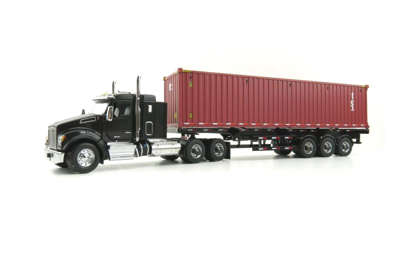 Kenworth T880 SFFA Black Truck with 40ft TEX Container trailer