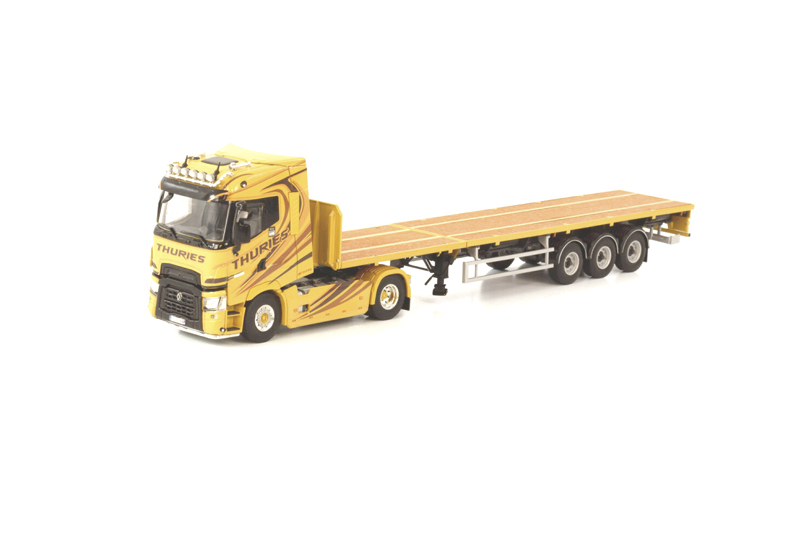 Renault Trucks T High 4x2 Flatbed Trailer 3 Axle Thuries